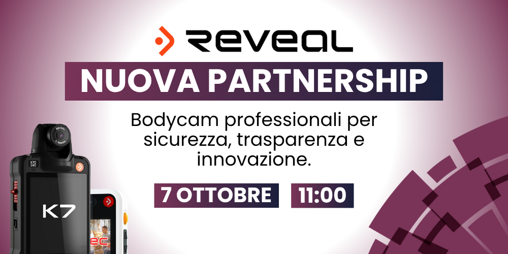 Arriva Reveal Media: bodycam professionali per sicurezza, trasparenza e innovazione